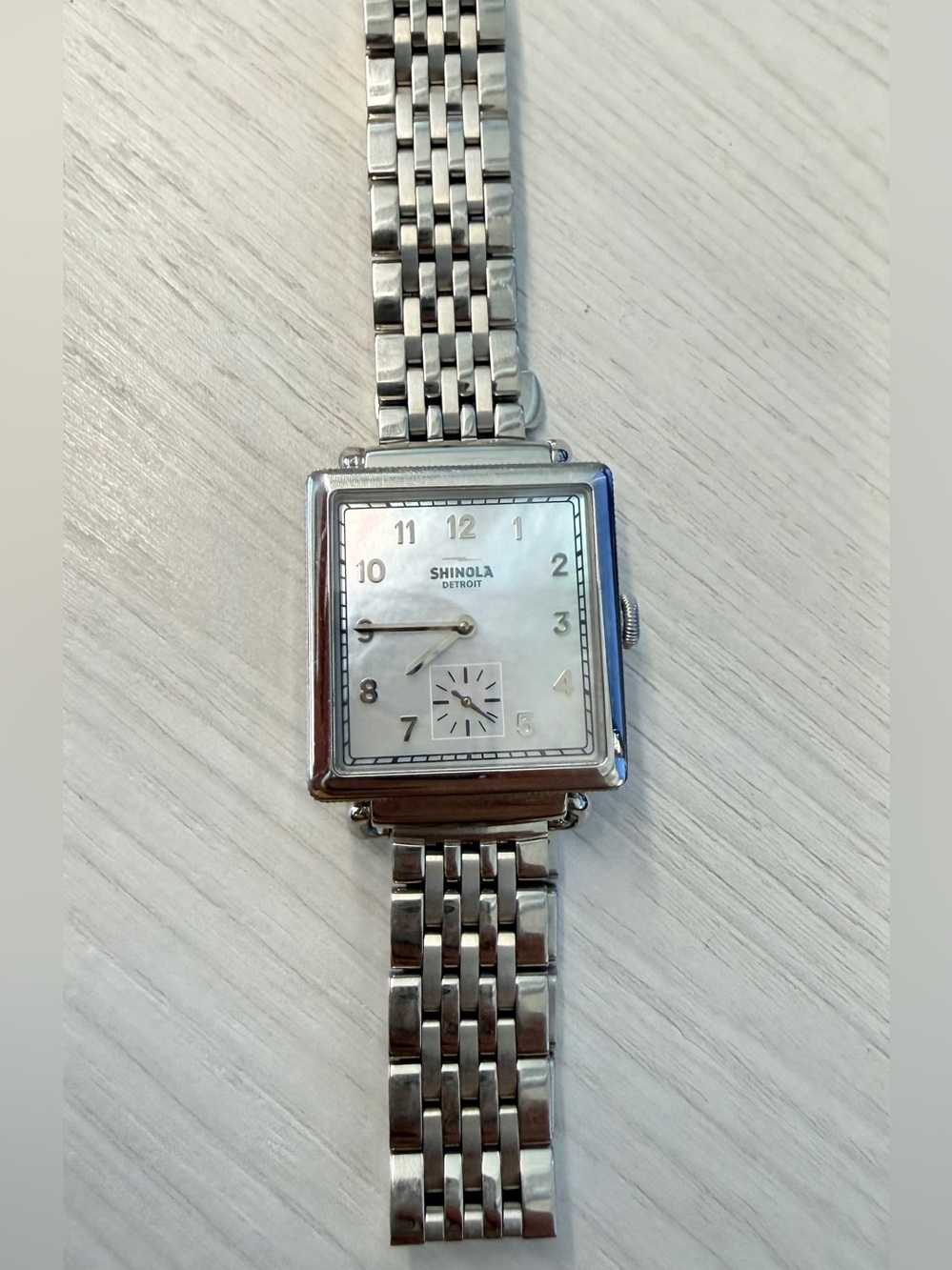 Shinola The Cass 28mm Stainless Steel Mother of Pearl Watch S0120065280